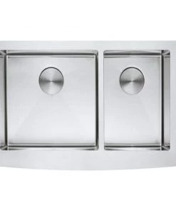 Allora USA - KH-3321F-D-R15 Farmhouse Stainless Steel Kitchen Sink