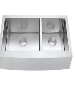 Allora USA - KH-3321F-D-R15 Farmhouse Stainless Steel Kitchen Sink