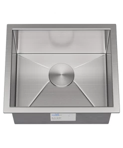 Allora USA - KH-1518 - 15" X 18" X 8.5" Handmade Undermount Single Bowl Stainless Steel Bar Sink Sinks