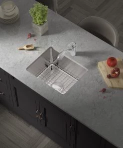 Sinks Allora USA - KSN-1917-R25 - 19" X 17" X 9" Undermount Single Bowl Stainless Steel Kitchen/Bar Sink