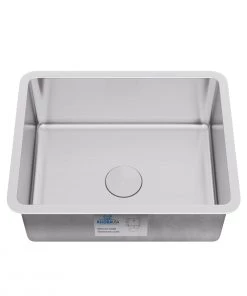 Sinks Allora USA - KSN-1917-R25 - 19" X 17" X 9" Undermount Single Bowl Stainless Steel Kitchen/Bar Sink