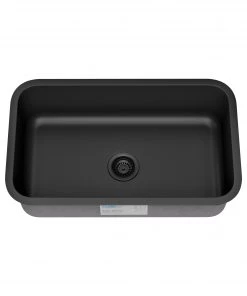 Allora USA - KSN-3018-GM - Gunmetal 30" X 18" X 9" Undermount Bowl Large Single Bowl