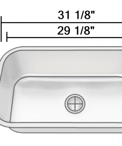 Sinks NEW! Allora USA KSN-3118-S Undermount Single Bowl Kitchen Sink