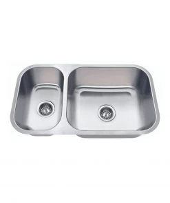 Allora USA KSN-3218R Undermount Double Bowl Kitchen Sink Sinks