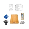 Allora USA - GR-3218R Combo Stainless Steel Sink Grid Grid Combo