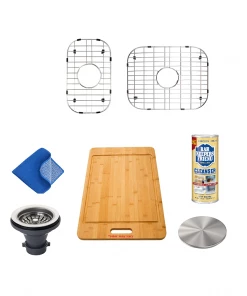 Allora USA - GR-3218R Combo Stainless Steel Sink Grid Grid Combo