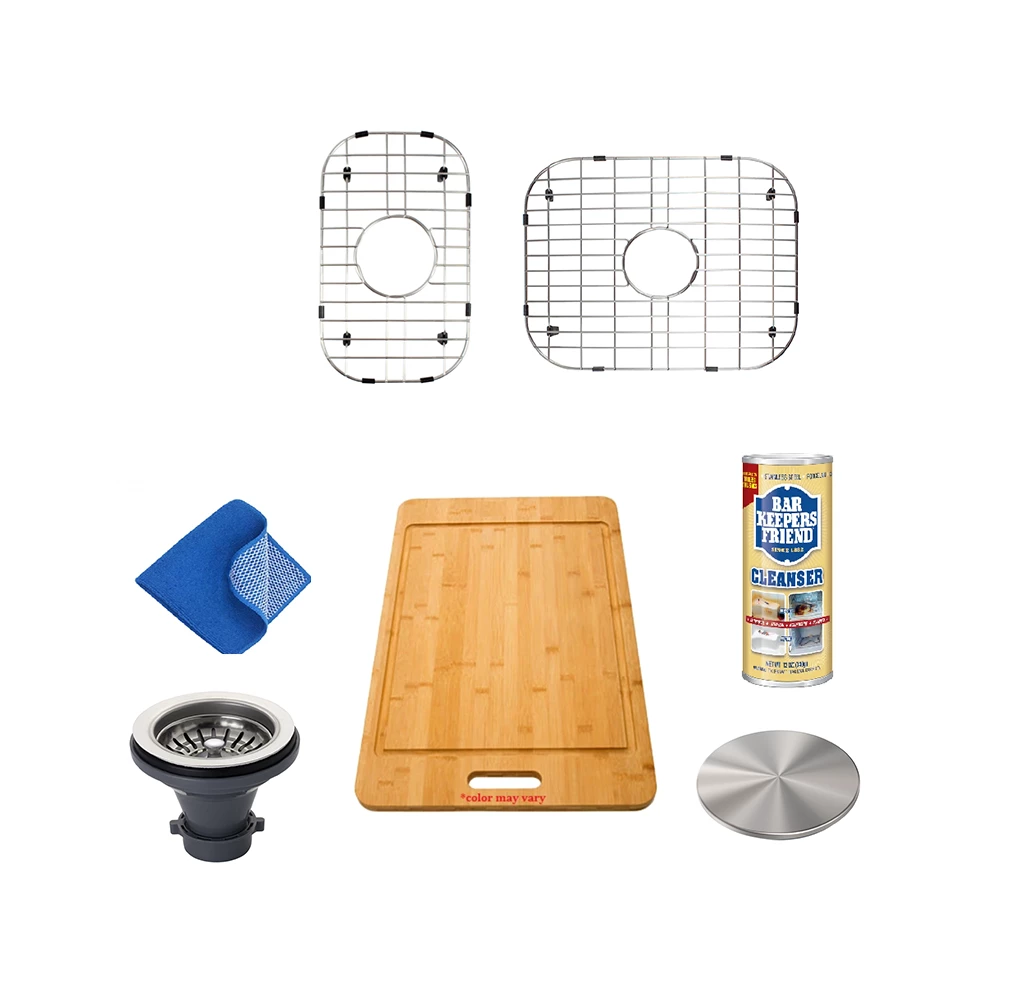 Allora USA - GR-3218R Combo Stainless Steel Sink Grid Grid Combo 1 Allora USA - GR-3218R Combo Stainless Steel Sink Grid Grid Combo