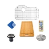 Allora USA - GR-3222 Combo Stainless Steel Sink Grid Grid Combo