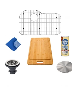 Allora USA - GR-3222 Combo Stainless Steel Sink Grid Grid Combo