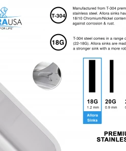 Sinks Allora USA - KSN-2318-16 Combo - 23