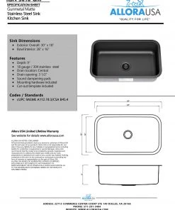 Allora USA - KSN-3018-GM - Gunmetal 30