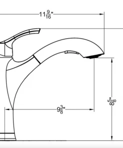 Allora USA - A-720-C Single Handle Kitchen Faucet In Chrome Faucets