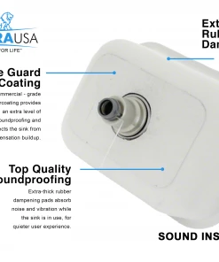 Allora USA - KSN-2718-16 Combo - 27" X 18" X 9" Undermount Single Large Bowl 16 Gauge Stainless Steel Kitchen Sink And Accessories 23 Allora USA - KSN-2718-16 Combo - 27