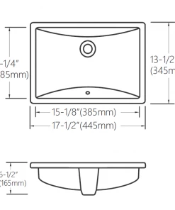Sinks Allora USA VCS-1115 BATHROOM SINK
