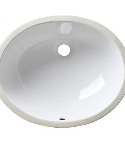 KralSu Sink And Faucet Supplies Allora USA - VCS-1013 - 13" X 10" X 7" Under-counter Series Vanity Sink - White Sinks