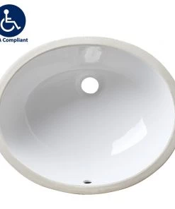 Allora USA - ADA-1417 - 17" X 14" X 5" Vanity Sink Series - White