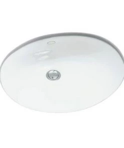 Kohler Caxton Vitreous China Undermount Bathroom Sink In White With Overflow Drain Sinks