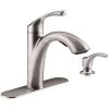 Kohler Mistos Single-Handle Pull-Out Sprayer Kitchen Faucet In Stainless Steel Faucets