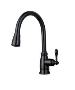 Faucets Pfister Canton Single-Handle Pull-Down Sprayer Kitchen Faucet In Tuscan Bronze