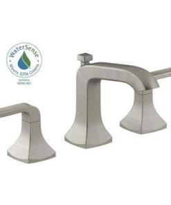 Faucets Kohler Rubicon 8 In. Widespread 2-Handle Bathroom Faucet In Vibrant Brushed Nickel