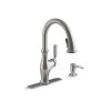 Kohler Worth Single-Handle Pull-Down Sprayer Kitchen Faucet In Vibrant Stainless Faucets