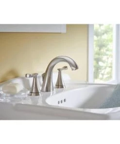 American Standard Chatfield 8 In. Widespread 2-Handle Bathroom Faucet In Brushed Nickel Faucets