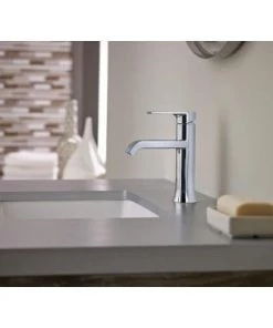 Moen Genta Single Hole Single-Handle Bathroom Faucet In Chrome