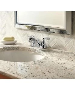 Delta Foundations 4 In. Centerset 2-Handle Bathroom Faucet In Chrome Faucets