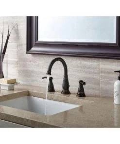 Faucets Delta Porter 8 In. Widespread 2-Handle Bathroom Faucet In Oil Rubbed Bronze