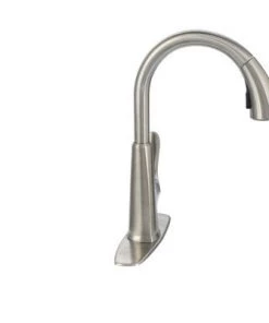 Pfister Pasadena Single-Handle Pull-Down Sprayer Kitchen Faucet With Soap Dispenser In Stainless Steel Faucets