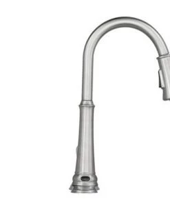 Glacier Bay Touchless Single-Handle Pull-Down Sprayer Kitchen Faucet With LED Light In Stainless Steel Faucets