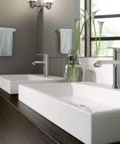 Moen Genta Single Hole Single-Handle Bathroom Faucet In Chrome