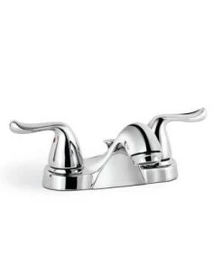 Faucets Glacier Bay Constructor 4 In. Centerset 2-Handle Mid-Arc Bathroom Faucet In Chrome