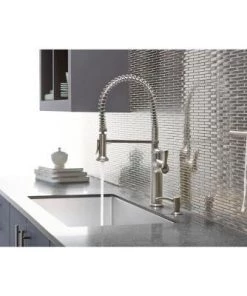 Faucets Kohler Sous Pro-Style Single-Handle Pull-Down Sprayer Kitchen Faucet In Vibrant Stainless