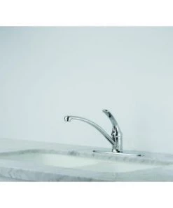 Delta Foundations Single-Handle Standard Kitchen Faucet In Chrome Faucets