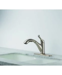 Delta Grant Single-Handle Pull-Out Sprayer Kitchen Faucet In Stainless Faucets