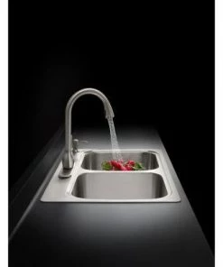 Kohler Barossa Single-Handle Pull-Down Kitchen Faucet In Vibrant Stainless With Soap/Lotion Dispenser And DockNetik