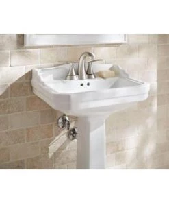 Faucets Moen Darcy 4 In. Centerset 2-Handle Bathroom Faucet In Spot Resist Brushed Nickel