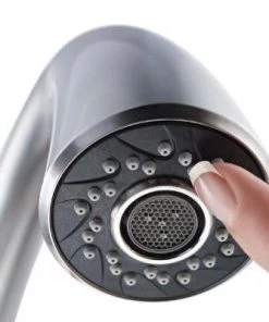 Pfister Pasadena Single-Handle Pull-Down Sprayer Kitchen Faucet With Soap Dispenser In Stainless Steel Faucets