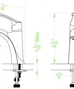 Allora USA - A-6550-BN Bathroom Faucet - TULIP SERIES