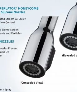 Faucets Allora USA - A-715-BN Kitchen Faucet - Single Hole Single Handle Pull Down Kitchen Faucet - Brushed Nickel