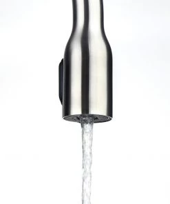 Faucets Allora USA - A-715-BN Kitchen Faucet - Single Hole Single Handle Pull Down Kitchen Faucet - Brushed Nickel