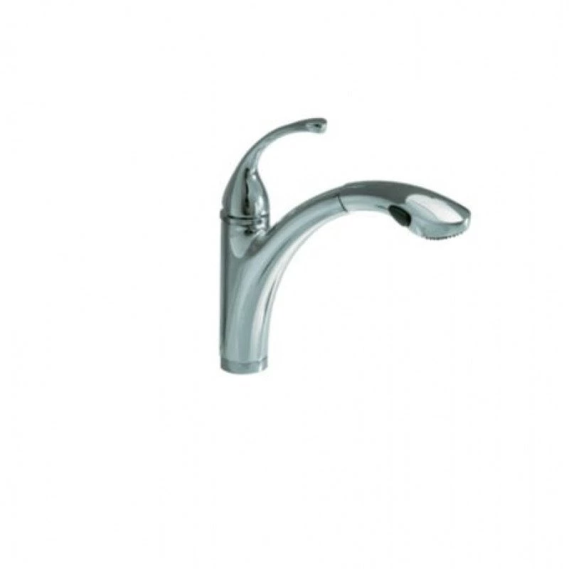 Kohler K-10433-CP Forte Polished Chrome Single-Hole Or 3-Hole Kitchen Sink Faucet With 10-1/8" Faucets 1 Kohler K-10433-CP Forte Polished Chrome Single-Hole Or 3-Hole Kitchen Sink Faucet With 10-1/8" Faucets