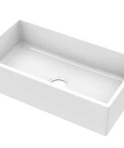 IPT SINK COMPANY Fireclay 33 In. Single Bowl Apron-Front Farmhouse Kitchen Sink Sinks