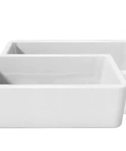 LATOSCANA Farmhouse Apron-Front Fireclay 33 In. Single Basin Kitchen Sink In White