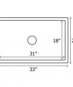 RUVATI Farmhouse Apron-Front Fireclay 33 In. X 20 In. Reversible Single Bowl Kitchen Sink In White Sinks 6 RUVATI Farmhouse Apron-Front Fireclay 33 In. X 20 In. Reversible Single Bowl Kitchen Sink In White Sinks