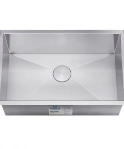 Sinks Allora USA - KH-2318 - 23" X 18" X 10" Handmade Undermount Single Bowl Stainless Steel Kitchen Sink
