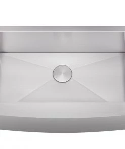 Sinks Allora USA - KH-3321F - 33" X 21" X 10" Farmhouse Single Large Bowl Stainless Steel Kitchen Sink