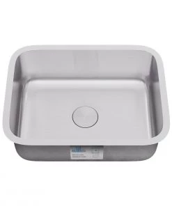 Allora USA - KSN-2318-16 - 23" X 18" X 9" Undermount Single Bowl 16 Gauge Stainless Steel Kitchen Sink
