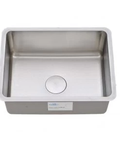Allora USA - KSN-2318-R25 - 23" X 18" X 9" Undermount Single Bowl Stainless Steel Kitchen Sink